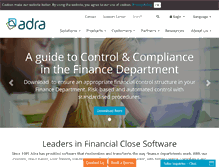 Tablet Screenshot of adra.com