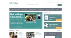 Desktop Screenshot of adra.cz
