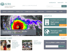 Tablet Screenshot of adra.cz