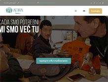 Tablet Screenshot of adra.org.rs