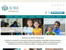 Tablet Screenshot of adra.nl